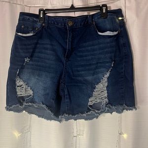 Ashley Stewart Jean Shorts
